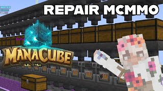 ManaCube Skyblock | How to Make an Auto Smelter (REPAIR MCMMO) | Minecraft