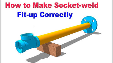 Piping pipe socket weld fit up tutorial for beginners.