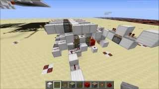 Minecraft Redstone Tutorial - Branching Counter (COMPACT)!
