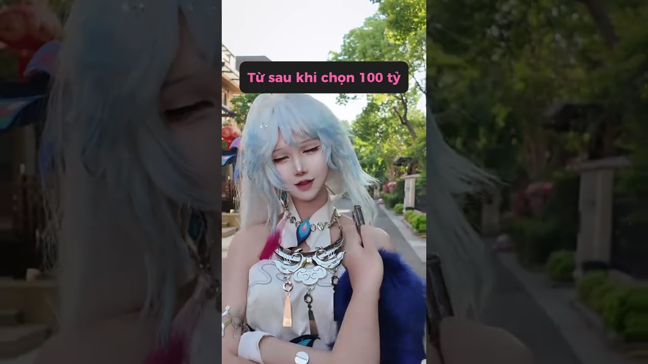 Bạn chọn một trăm tỉ hay nụ cười của bạn bè?  #meowcosplay #shorts