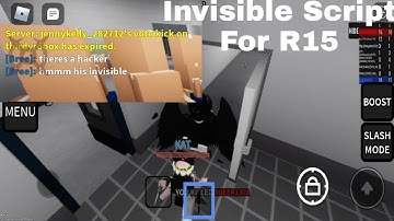 Roblox Invisible Fo R15 Script (Pastebin/Mediafire)