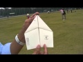 折り紙飛行機"不死鳥"の作り方３（真上に揚げるコツ）