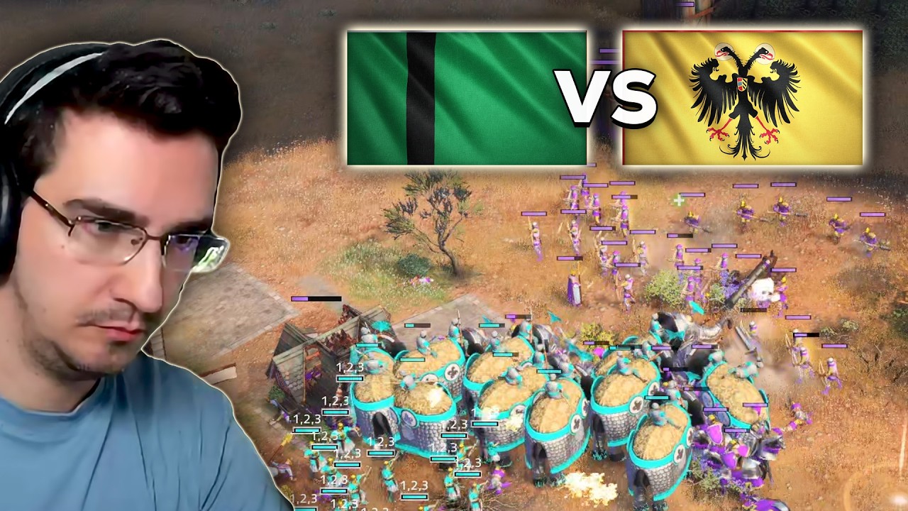 Delhi Elephants vs  Holy Roman Empire in AOE4...