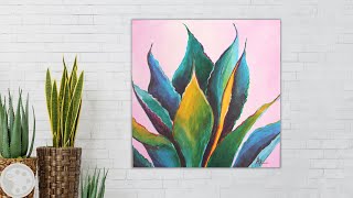 5 EASY Steps to Paint a Succulent - Anyone Can Learn to Paint This!