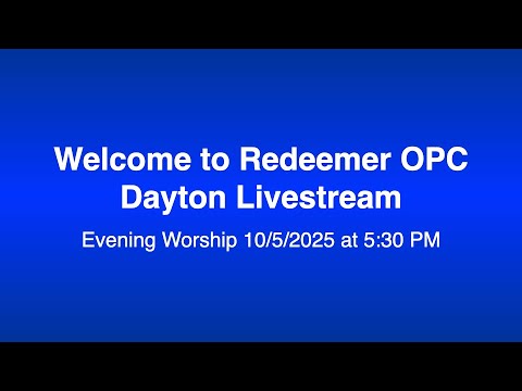 Evening Service 10/5/2025 at 5:30 PM