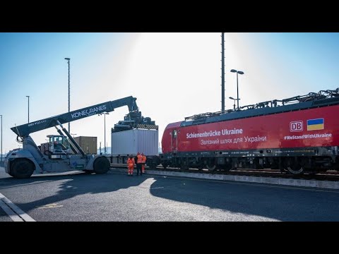 Update Schienenbrücke: Deutsche Bahn bringt Hilfsgüter in die Ukraine