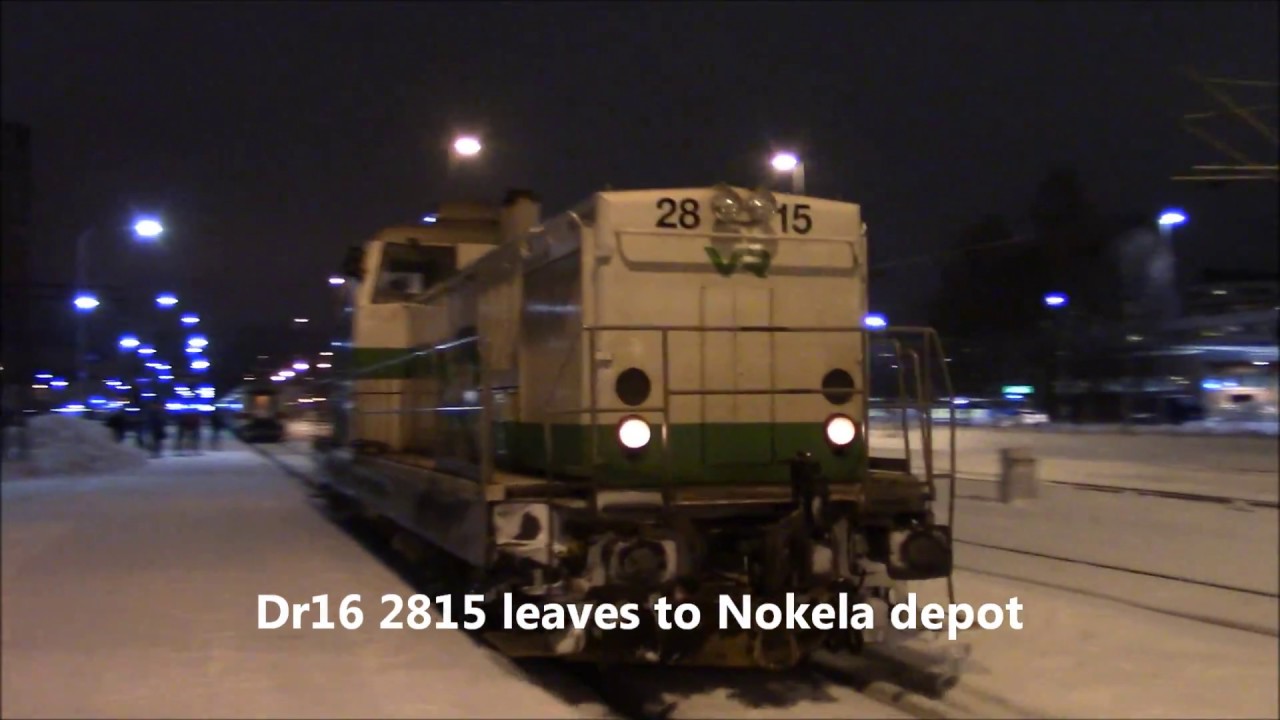 Action at Oulu station 1.1.2018