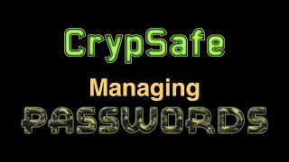 CrypSafe: Managing Passwords screenshot 5