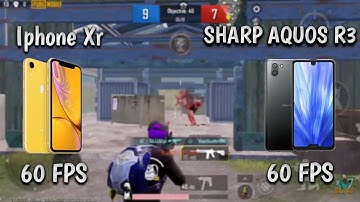 iPhone XR Vs Sharp Aquos R3 pubg tdm test | Pubg Movile | iPhone XR tdm test