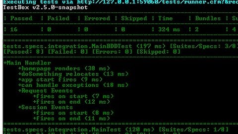 CommandBox Screencast - TestBox Watchers