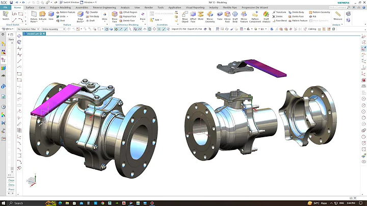 How to move the object in Siemens nx 12