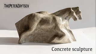 How to make concrete horses sculpture _ DIY by thePeterZaytsev