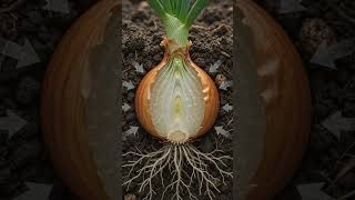 how the onion make it's unique shape