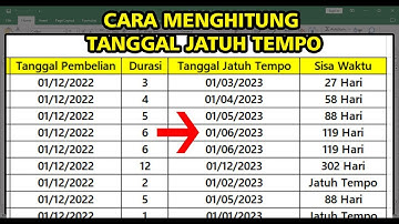 Cara Menghitung Tanggal Jatuh Tempo di Excel | Mudah dan Cepat!