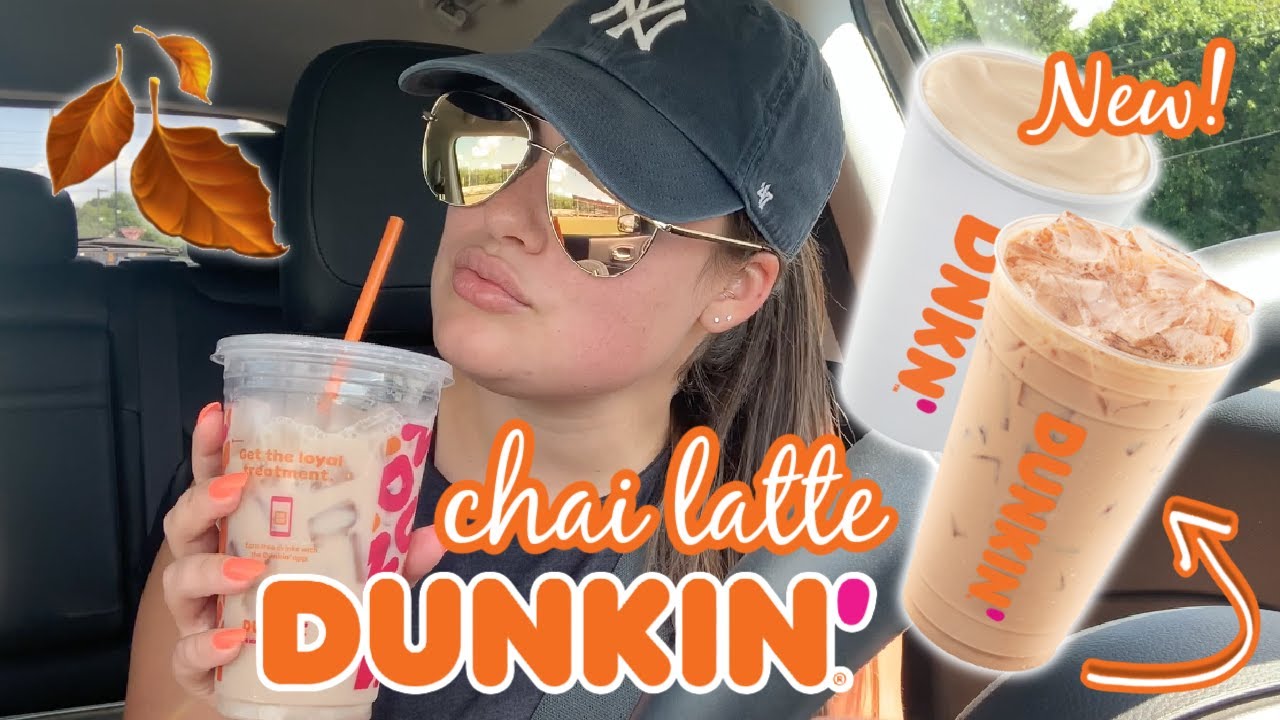 Trying Dunkin'S New Chai Latte! 🍂 Fall 2020 🍩