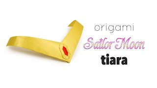 Origami Sailor Moon Tiara Tutorial  DIY  Paper Kawaii