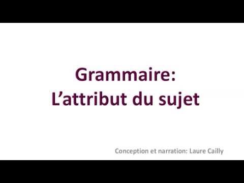 L Attribut Du Sujet Youtube