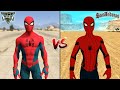GTA 5 SPIDERMAN VS GTA SAN ANDREAS SPIDERMAN - WHO IS BEST?