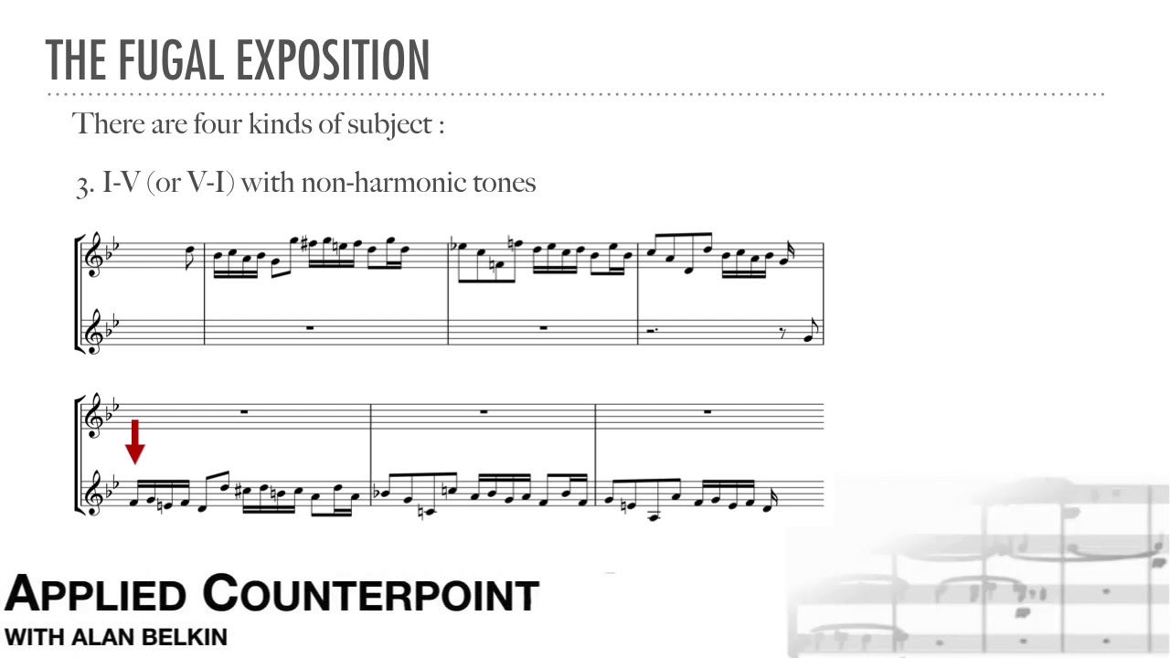 Counterpoint # 11 - tonal answer, fugal exposition