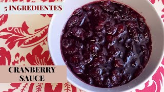 How To Make Cranberry Sauce - salsa de arándanos (Thanksgiving Sides Show)