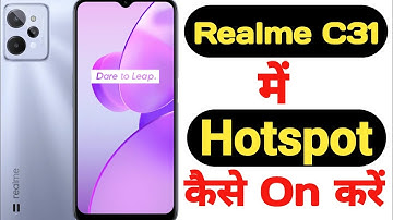 How to enable hotspot on Realme C31 || Realme C31 me hotspot kaise enable kare ||
