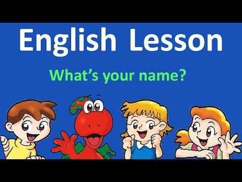 English Lesson 1 -  Hello. What's your name? | English with cartoons and songs from Gogo