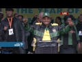 Pres. Zuma concludes ANC conference opening speech in song