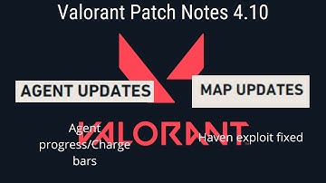 Valorant Patch Notes 4.10 (Map updates, Agent changes)