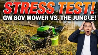 🔥Costco Greenworks Pro 80V Lawn Mower vs. OVERGROWN GRASS – Ultimate Stress Test!🔥