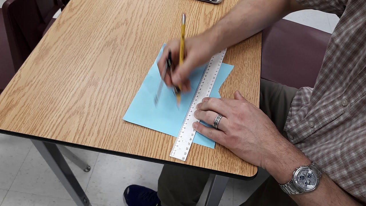 Constructing parallel lines with a compass - YouTube