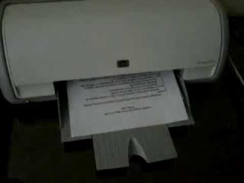 HP Deskjet 3940 in action with cover open