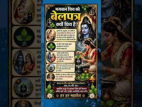 बेलपत्र में माता पार्वती का वास माना जाता है|| शिवजी को यह अति प्रिय है?#shorts #shortsfeed #yt#shiv