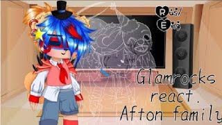 Rus/eng||GlamMike AU|| SB react to Afton Fam.