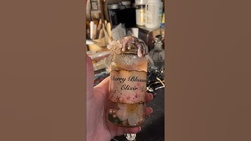 Cherry blossom elixir potion bottle! #potioncraft #potionbottle #potions #apothecary