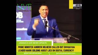 Golding and Holness Spar on Digital Currency