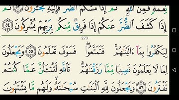 سورة النحل مكتوبة ماهر المعيقلي