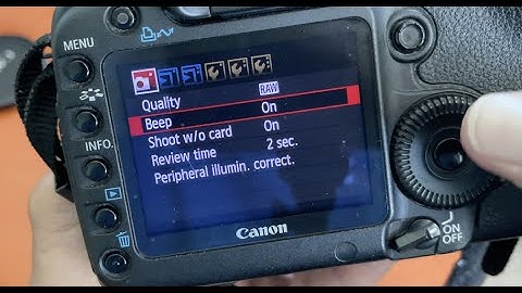 How turn the beep on or off on your Canon 5D Mark II