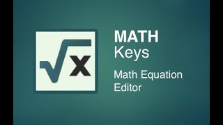 MATH Keys Tutorial - Online Equation Editor screenshot 3