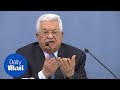 Palestinian president abbas speaks on 50 billion economic plan