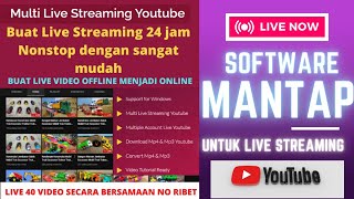 Software Multi Live Streaming Youtube Nonstop 24 Jam screenshot 5