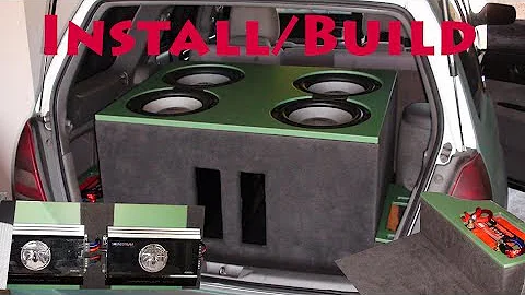 Boot Build & Install - 4 12" Subs Rear Batteries and 2 SoundStream Amps