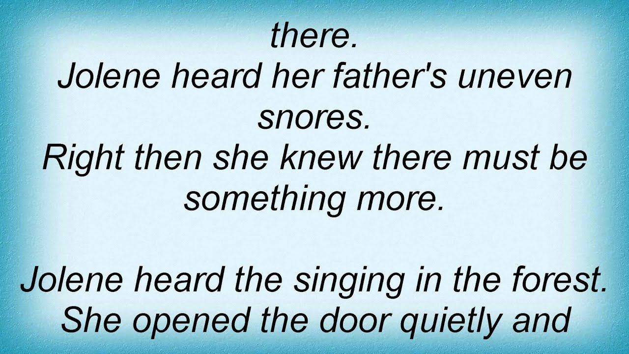 Cake Jolene Lyrics YouTube