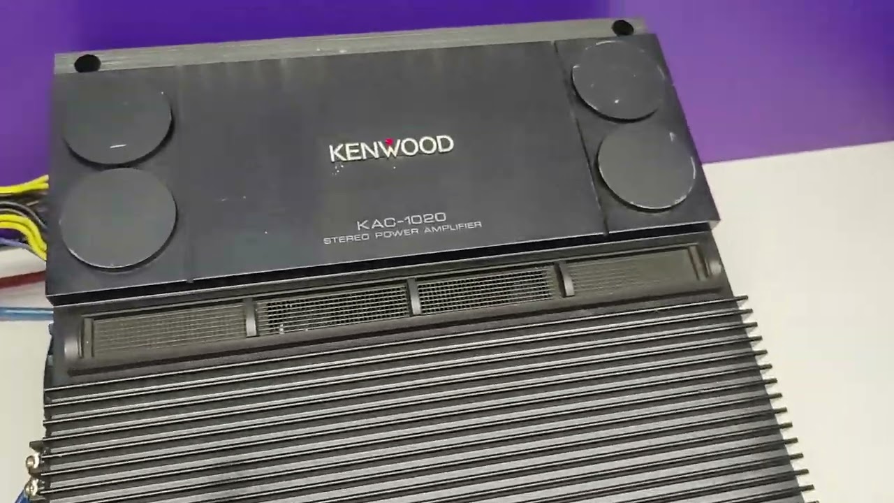 Kenwood KAC 1020 AMP GURU BENCH TEST - YouTube