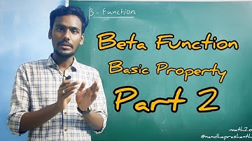 Beta Function_Basic Property 2_Calculus1| Engg Math1&Bsc Math | தமிழ் Math2.O_Nandha Prashanth