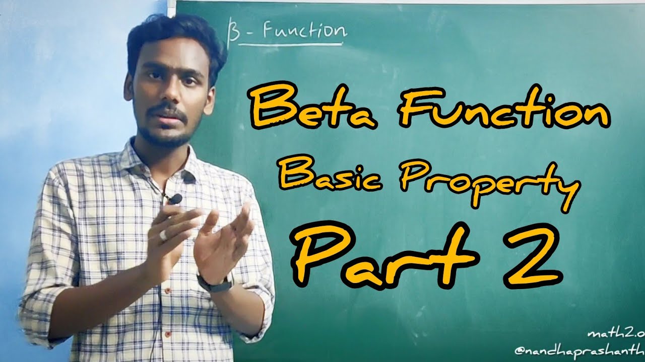 Common Math Beta Beta Function_Basic Property 2_Calculus1| Engg Math1&Bsc Math | தமிழ் ...