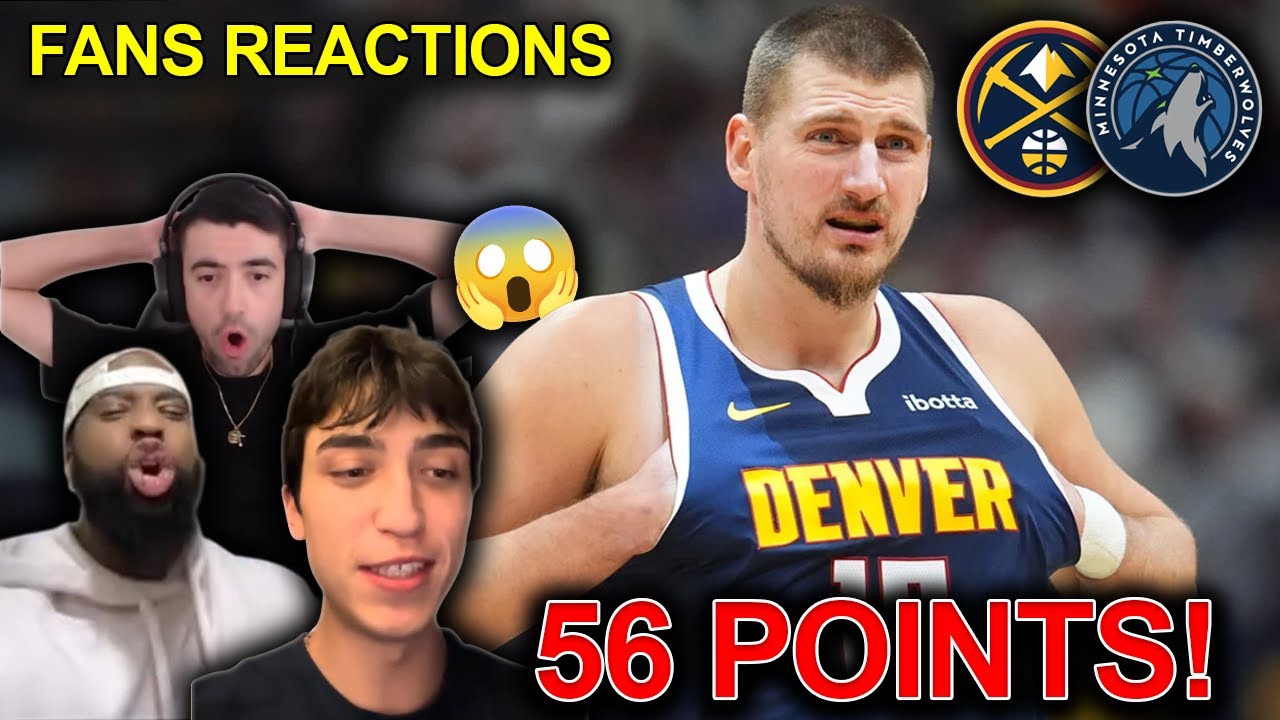 NBA fans reaction to Nikola Jokic’s 56-POINT Christmas Day masterclass vs the Timberwolves 🎄😱