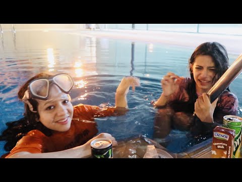 اخر شخص يغادر المسبح البارد يربح 10000