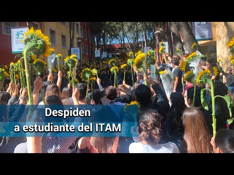 Llegan alumnos del ITAM a homenaje de Fernanda Michua, estudiante fallecida