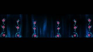 Visual loop - animated floral vines frame with glowing pink flow 2