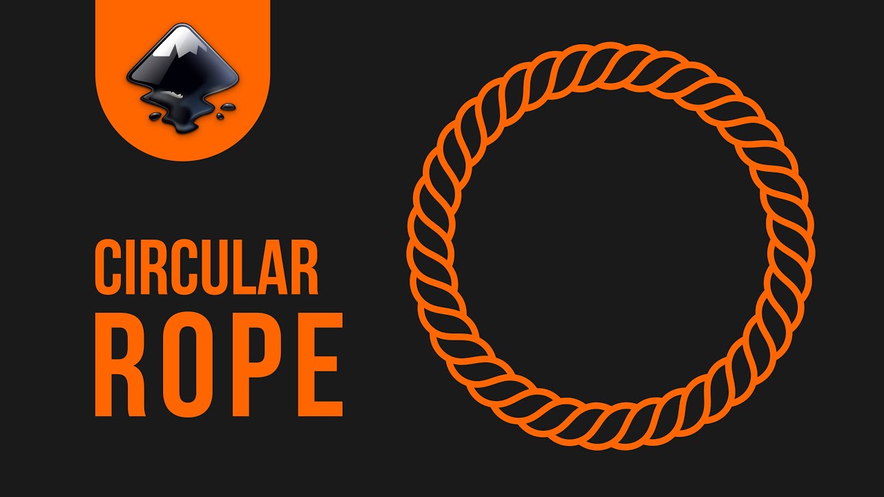 Inkscape Rope Texture How to Create a Circular Rope in Inkscape - YouTube